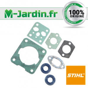 Kit joint + cale / Jeu de pièces de réglage de soupape d'origine pour  moteurs STIHL Référence: 4180 007 1005 / 41800071005