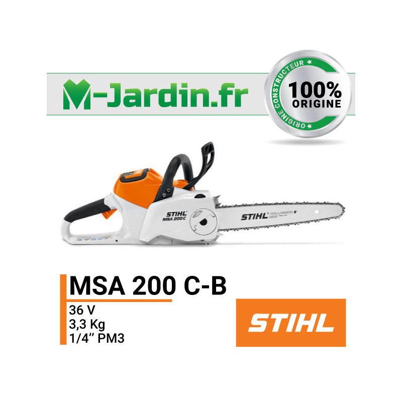 Tronçonneuse STIHL - MSA 200 C-B - Matériel à batterie