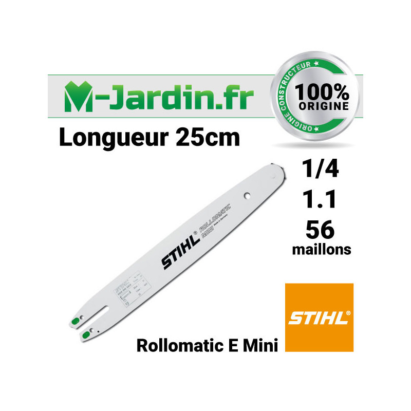 Guide Stihl Rollomatic E 25cm | 1/4 P - 1.1 